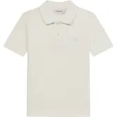 Calvin Klein Jeans Shirts 'Logo Embroidery' naturhvid
