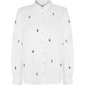 TATUUM Bluse 'Edina' gul / gylden gul / sort / hvid