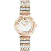 Versace Dameur VE9A00324 Daedalus Sølvfarvet/Rosaguldtonet stål