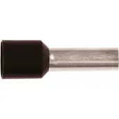 Elpress Isoleret terminalrør A6-18ET 6mm2 L18 Sort - (100 stk.)