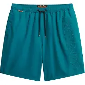 Superdry Superdrytil mænd. M3010246A Premium grøn broderet badedragt (XXL), Badetøj, Genanvendt polister, Bæredygtig
