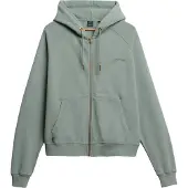 Superdry Superdrytil kvinder. W2012287A Hættetrøje med lynlås og Essential Logo Raglan-mønster, grøn (M), Casual, Bomuld