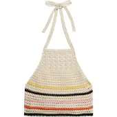 Superdry Crop Halter Crochet Ærmeløs Top