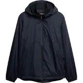 Superdry Superdrytil mænd. M5012101A Windbreaker-jakke med hætte og navy-logo (L), Casual, Nylon, Bæredygtig, Blå