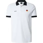 BOSS Polstret poloshirt med detaljer med landeflag