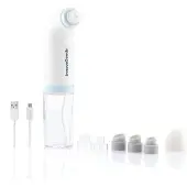 24hShop Genopladelig hydro-ansigtsrenser / porerenser med vand / hydro-cleanser med 6 mundstykker