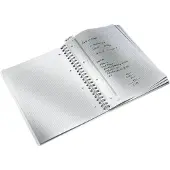 Leitz Notesblok WOW PP A4kvad.80ark m/hul hvid - (6 stk.)
