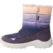Superfit Snowboots 'Aurora' greige / lyselilla / mørkelilla / fersken