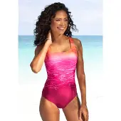 LASCANA Badedragt orange / fuchsia / lys pink