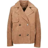 Freaky nation Overgangsjakke ' Lederjacke ' brun