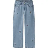 Name it Jeans 'NKF STITCH'' blue denim / grå / lysviolet / lyserød
