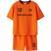 Name it Shortssæt - NknHiteam - Vibrant Orange - - 9-10 år (134-140) - Fodboldsæt