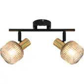 Domoletti SPOT LIGHT SHADOW 2xE14 sort/guld