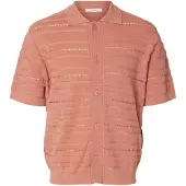 Selected Cardigan 'SLHPALLE' pastelrød