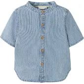 Name it Skjorte - NmmHans - Light Blue Denim - - 2 år (92) - Skjorte