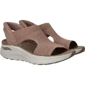 SKECHERS slip-in damesandal - Sand