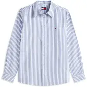 Tommy Hilfiger Bluse 'Regular Fit' blå / hvid