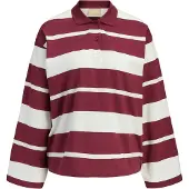 JJXX Shirts 'JXVilma' burgunder / hvid