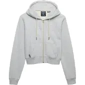 Superdry Superdrytil kvinder. W2012286A Sweatshirt Logo Cropped grå (S), Casual, Bomuld