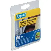 Rapid 12 mm Limstav Tekstil og Læder, 14 stk, Blister, 125 g, 114 mm, 22 mm, 128 mm