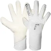 Reusch Målmandshandske Attrakt Gold X Strapless - Hvid/Sølv, størrelse 8