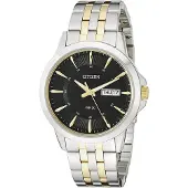 Citizen Herreur BF2018-52EE Sort/Gul guldtonet stål Ø41 mm