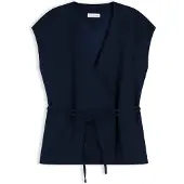 Tommy Hilfiger Jakkesætsvest 'Blend Wrap Waistcoat' navy