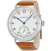 Hamilton Herreur H78719553 Khaki Navy Pioneer Hvid/Læder Ø46 mm