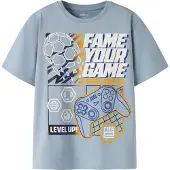 Name it Shirts 'NKMAsekel Fifae' opal / orange / sort / hvid