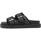 Buffalo Pantoletter 'Raya Ari' black denim