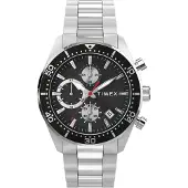 Timex Analogt ur sort / sølv