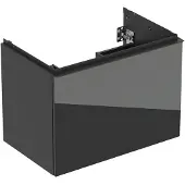 Geberit Underskab Acanto 1+1 skuf 75cm lava/glas