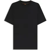 BOSS T-shirt i interlock-bomuld med broderet logo