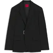 HUGO Slim fit habitjakke med metallisk spændelukning