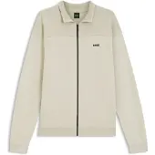 BOSS Cardigan med lynlås og grafisk strukturmønster
