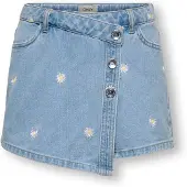 ONLY GIRLS Nederdel 'KOGLesly' blue denim / gul / hvid