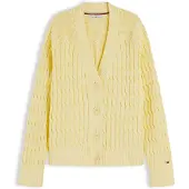 Tommy Hilfiger Cardigan 'Cable Oversized' lysegul