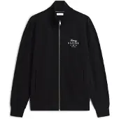 Tommy Hilfiger Sweatjakke 'Logo Zip-thru' sort / hvid