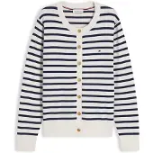 Tommy Hilfiger Cardigan 'Fine' lysebeige / navy