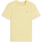 Tommy Hilfiger Shirts 'Flag Embroidery Slim' lysegul / hvid