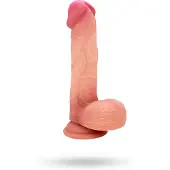 Sustainable Pleasure Ultra-Realistic Silicone Dildo With Balls 19 cm