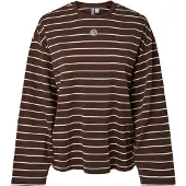 Pieces Shirts 'PCSADIE' choko / hvid