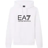 EA7 EA7til mænd. 7M001413_AF22266 Hvid Core Identity hættetrøje (M), Casual, Bomuld, Lange ærmer