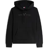 Tommy Hilfiger Sweatshirt 'Logo Boxy' rød / sort / hvid