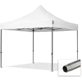 TOOLPORT 3x3m, stål, easy-up-pavillon, uden sidedele, hvid