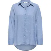 ONLY Bluse 'ONL Oregon' blå / hvid
