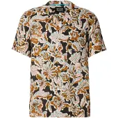 Scotch & Soda Skjorte ecru / pueblo / abrikos / sort