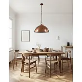 Trademark living Loftlampe i fabriksstil | Kobber | Interiør