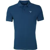Barbour polohirt mørkeblå Mørkeblå måle