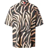 HUGO Bluse 'Camule-1' camel / sort
